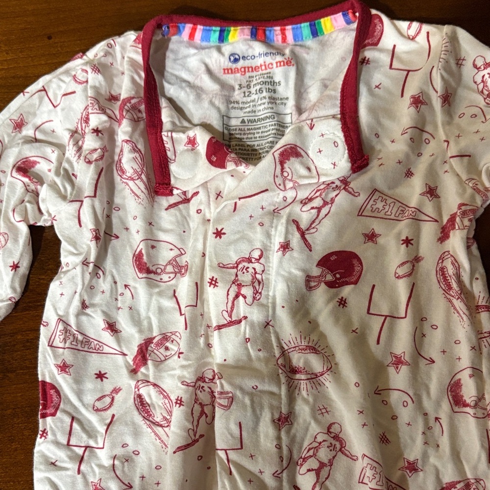 Magnetic Me Kids Pajamas - Red Space Adventure